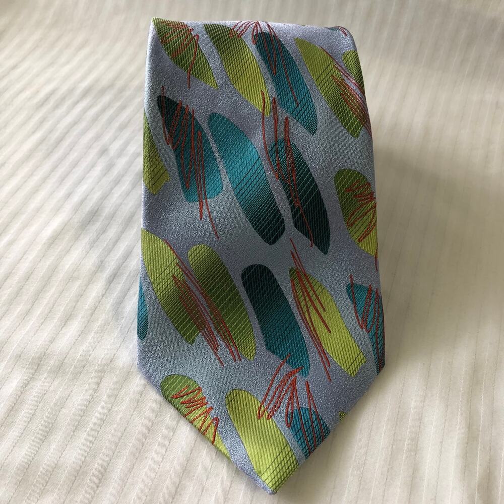 J. Garcia men's  Tie  Anniversary Collection Thirty-Nine Blue100% Silk (MAC51)